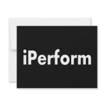 iPerform invitations by tomrent iPerform invitations