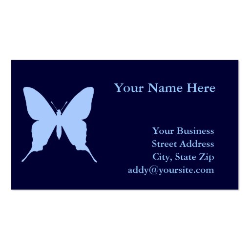 Iphiclides podalirius business cards (front side)
