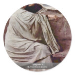 Iphigenie Ii By Feuerbach Anselm Round Sticker