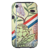 iPhone3 Case - Owl and Artichoke Tough Iphone 3 Cover