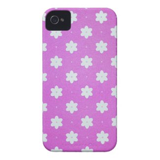 iphone4-4s case pink with white flowers iphone 4 covers