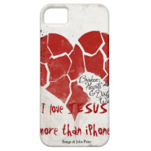 iPhone4 Case- I love Jesus more than iPhone iPhone 5 Cover