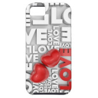Iphone5 case with love word iPhone 5 case