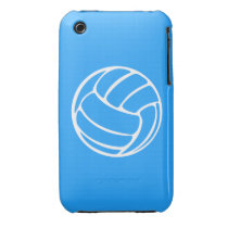 iPhone 3 Volleyball White on Blue Iphone 3 Case-mate Case