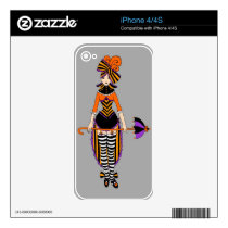 iPhone 4/4S skin Dark Victorian Circus Girl Skins For The Iphone 4