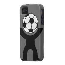 iPhone 4/4S Soccer Guy Tough Case iPhone 4 Cases