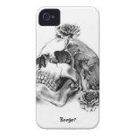 iphone, case, cover, protector, skull, pencil,