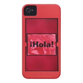 iPhone 4 Case - &#161;Hola! - Shades of Red and Pink