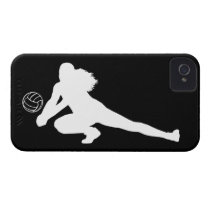 iPhone 4 Case-Mate Dig Silhouette White on Black