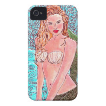 iPhone 4 Case "Shimmer Mermaid #1"