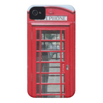 iPhone 4: Classic red telephone box photo Case-mate Iphone 4 Cases