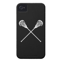 iPhone 4 Lacrosse Sticks Black iPhone 4 Covers