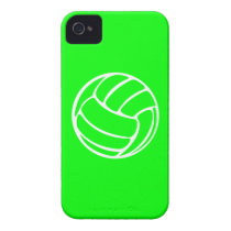 iPhone 4 Volleyball White on Green Iphone 4 Cases