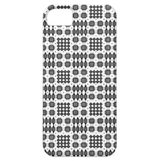 iPhone 5/5s Case: Black on White Welsh Tapestry