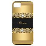 iPhone 5 Black Floral Gold iPhone 5 Cases