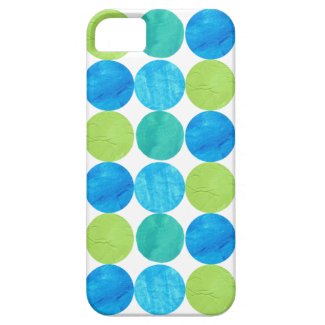 iPhone 5 Case, Blue Moons Pattern