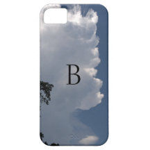 iPhone 5 Case Fluffy Clouds CUSTOMIZE INITIAL