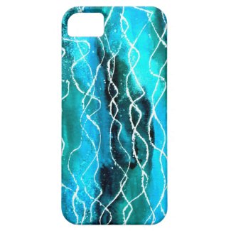 iPhone 5 Case-Mate Case, Brilliant Turquoise Waves