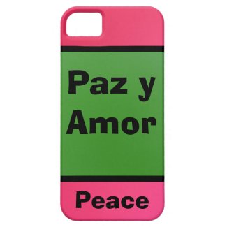 iPhone 5 Case - Paz y Amor - Peace