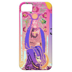 iPhone 5 Case The High Priestess Purple Pink Tarot