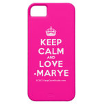 [Crown] keep calm and love -marye  iPhone 5 Cases