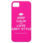 [Two hearts] keep calm and love harry styles  iPhone 5 Cases