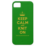[Knitting crown] keep calm and knit on  iPhone 5 Cases