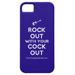 [Electric guitar] rock out with your cock out  iPhone 5 Cases