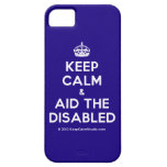 [Crown] keep calm & aid the disabled  iPhone 5 Cases