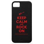 [Electric guitar] keep calm and rock on  iPhone 5 Cases