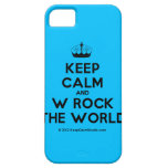 [Knitting crown] keep calm and w rock the world  iPhone 5 Cases
