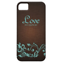 iPhone 5 Cover Cute Floral Blue Brown Girly casemate cases