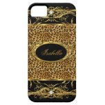 iPhone 5 Elegant Classy Gold Leopard Black iPhone 5 Covers