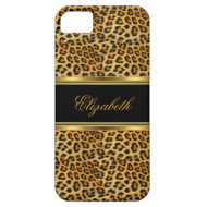 iPhone 5 Elegant Classy Gold Leopard iPhone 5 Cover