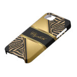 iPhone 5 Elegant Classy Gold Zebra iPhone 5 Covers