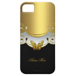 iPhone 5 Gold Black White Butterfly iPhone 5 Cases