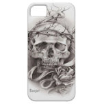 Iphone 5 ID - Skull with Crown of Thorns iPhone 5 Cases