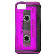 iPhone 5 Pretty Pink Retro Cassette Tape iPhone 5 Cases