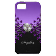 iPhone 5 Regal Elegant Purple Pearl Black iPhone 5 Covers