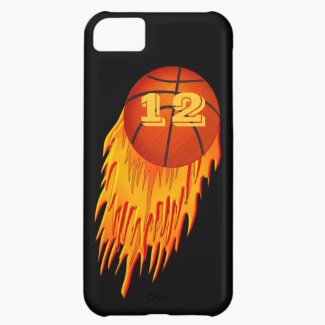 Basketball with YOUR Jersey Number on an iPhone 5C Case