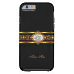 iPhone 6 case Elegant Classy Gold Black Floral