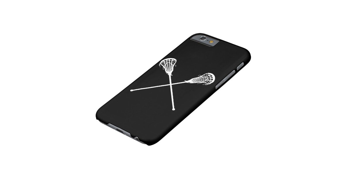 iPhone 6 case Lacrosse Sticks Black Zazzle