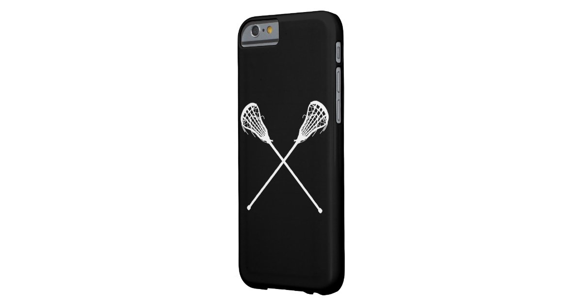 iPhone 6 case Lacrosse Sticks Black Zazzle