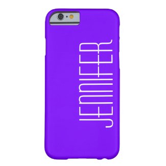 iPhone 6 Case, Purple and White, Personalized