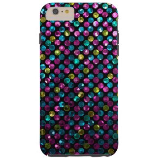 iPhone 6 Plus Case Polka Dots Sparkley Jewels