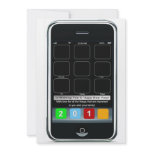 Iphone 'Appy New Year Personalized Invitations