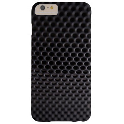 iPhone: Black Metal Speaker Grille Net Barely There iPhone 6 Plus Case