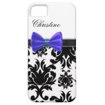 iPhone Case Blue Bow Monogrammed casemate cases