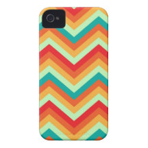 iPhone Case Retro Zig Zag Chevron Pattern iPhone 4 Case