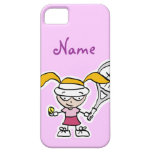 iphone case with tennis girl cartoon iPhone 5 cover